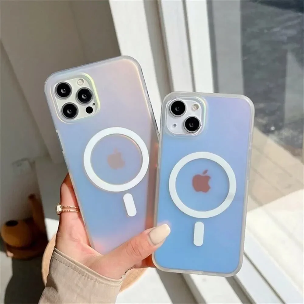 Los Angeles Boutique iPhone 13 Pro Magsafe Compatible Iridescent Clear Case NEW